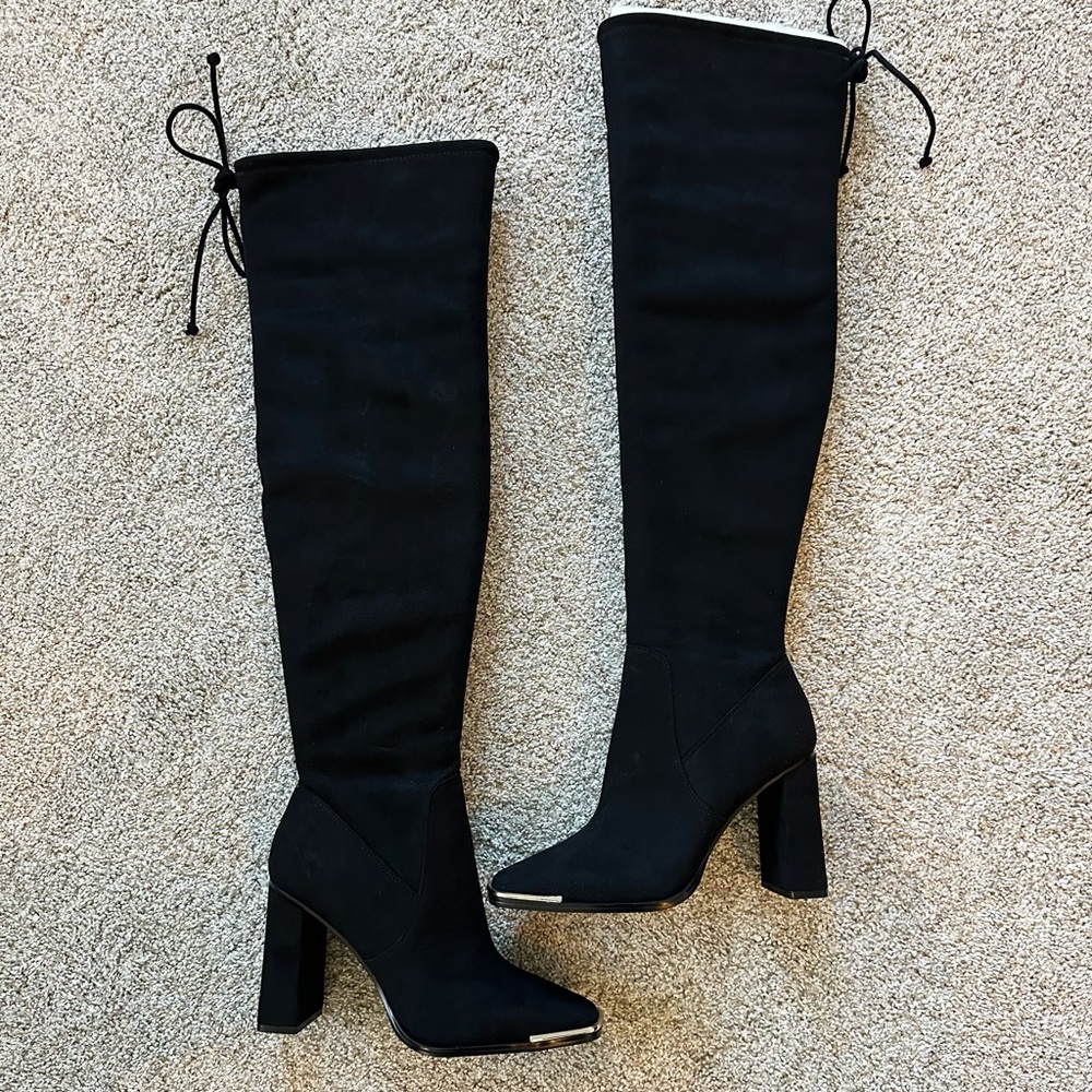 Sexy/Elegant Black Over-the-Knee Boots- Brand new